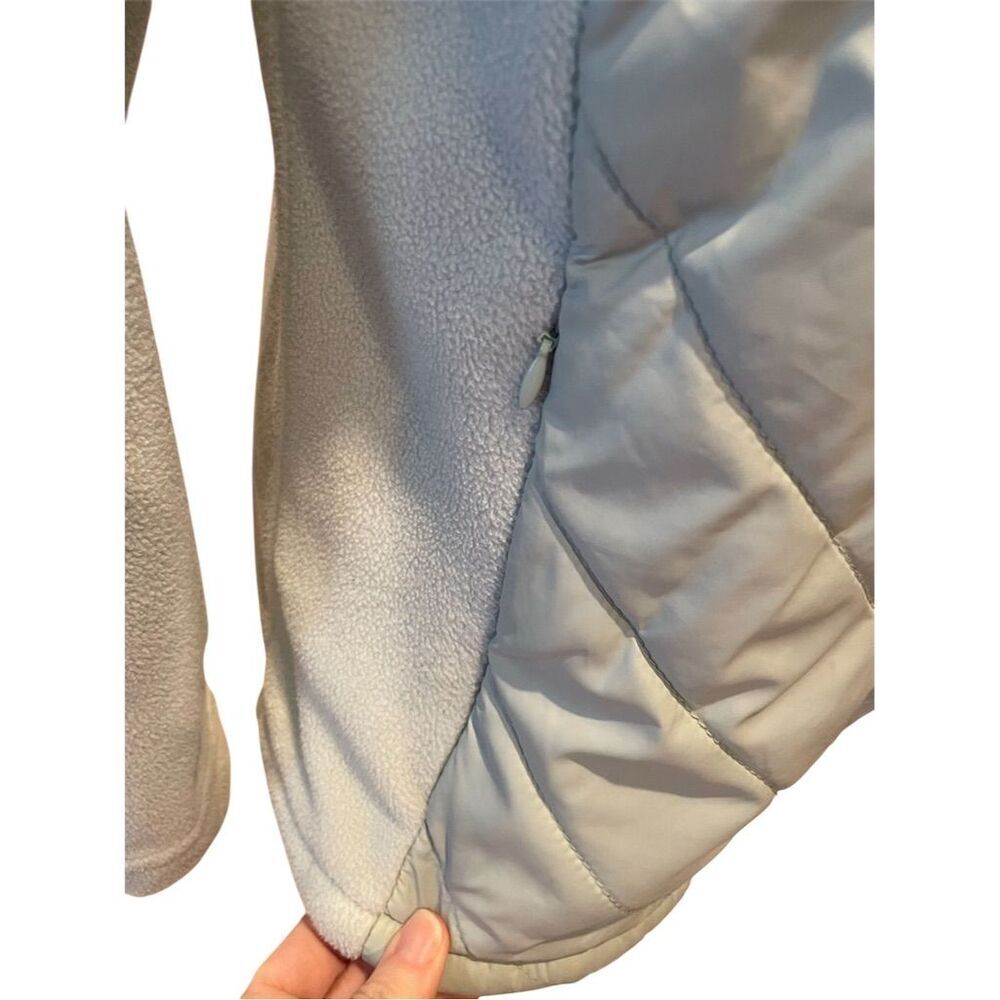New Balance Women's Quilted Fleece Jacket Green Medium Mid-Length Casual - Picture 4 of 12